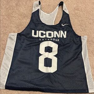 Nike Navy and White Women's Lacrosse Jersey